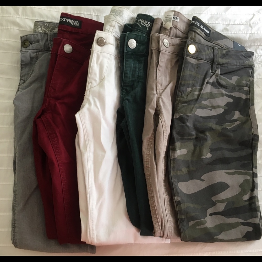 Express Skinny Jeans (5 pair bundle - no camo)